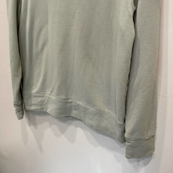 Monrow Light Green Pullover Crewneck Sweatshirt - Size: XS - Picture 4 of 8